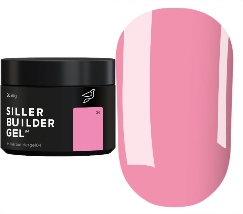 Siller Гель для нігтів Builder Gel 04 (теплий рожевий), 30 мл