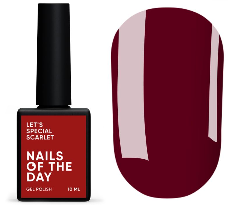 Nails Of The Day Gel polish Let's special Scarler, 10 ml