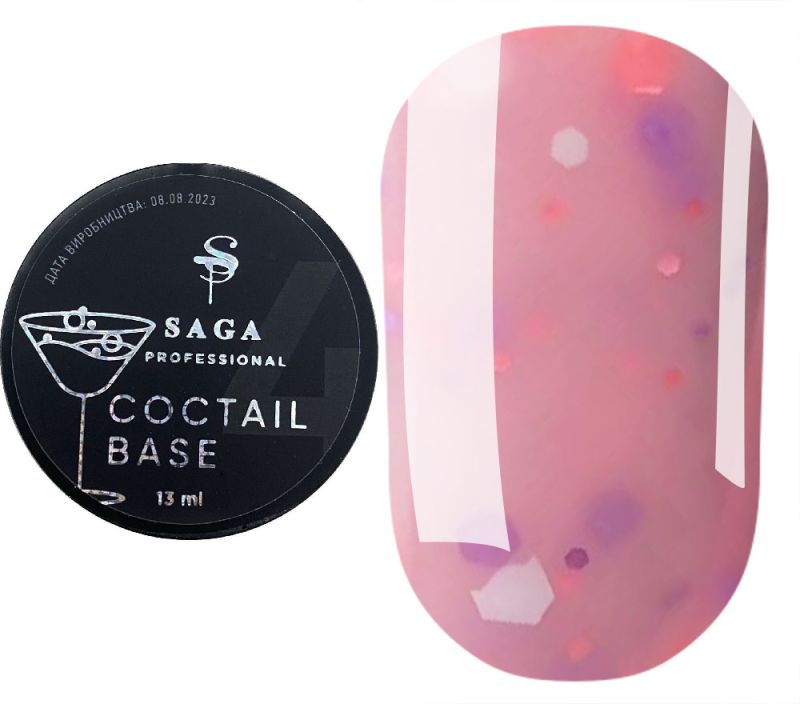 SAGA professional COCTAIL BASE 04 (peach with flakes), 13 ml