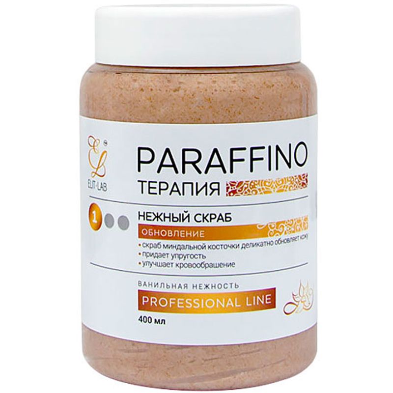Elit-Lab gentle body and face scrub Paraffino (vanilla), 400 ml