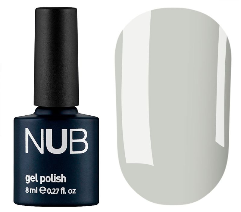 NUB 129 Milk Ashes gel varnish (olive-gray, enamel), 8 ml