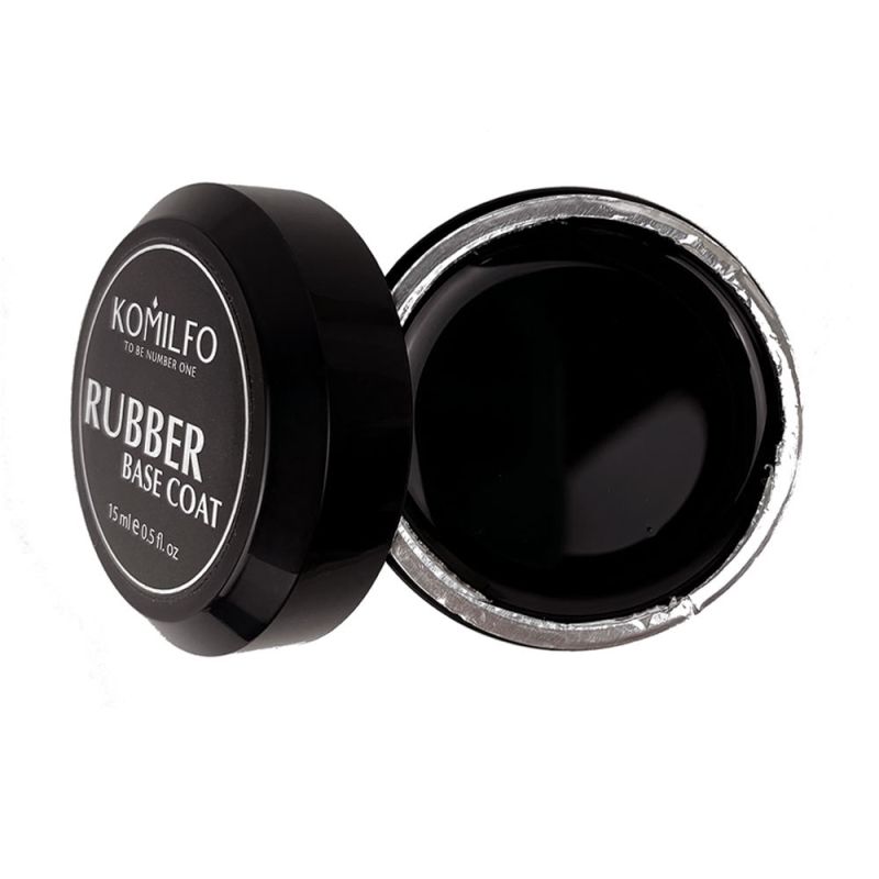 Komilfo Rubber Base Coat - каучукова база для гель-лаку, 15 мл (без пензлика)