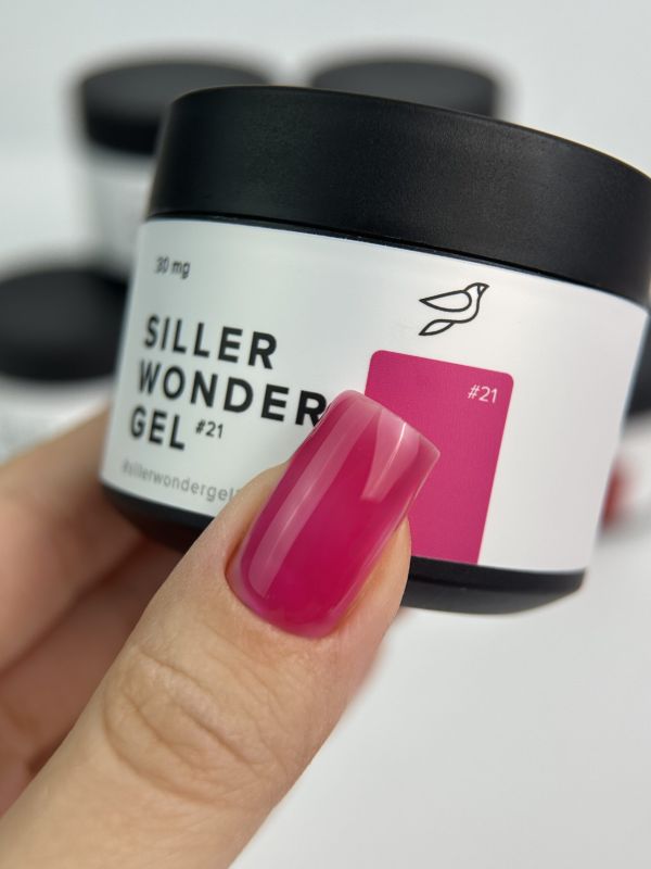 Гель Siller LED/UV Wonder Gel №01 Clear ( One Phase) прозрачный, 30 мл