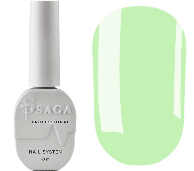 SAGA professional Gel Polish Marmalade 1 (green-yellow with flakes), 9 ml