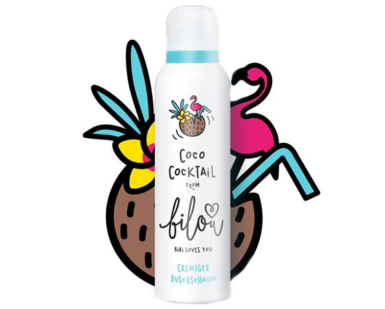 Bilou Coco Cocktails Пінка для душу "Піна колада", 200 мл