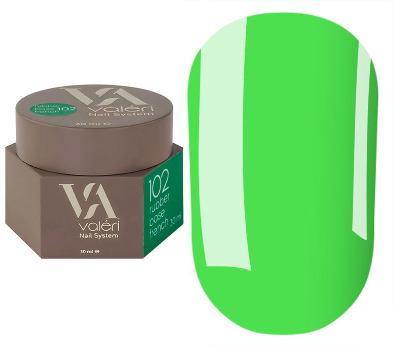 Valeri База для нігтів Rubber Base French №102, 30 мл