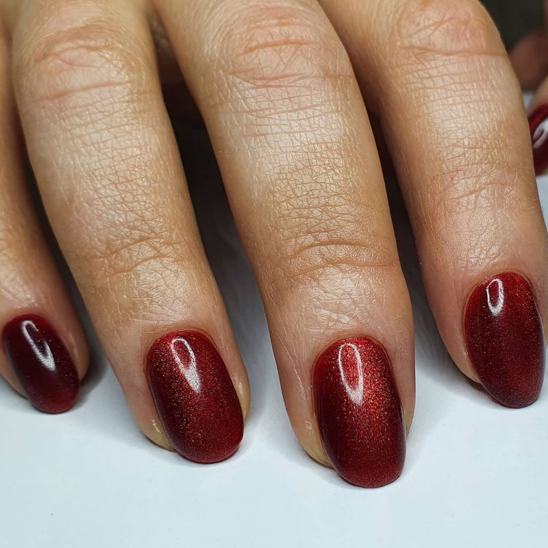 FOX Sphynx Cat eye gel varnish No. 001 (dark red, magnetic), 7 ml