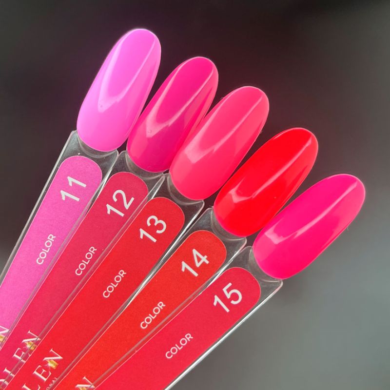 Edlen Gel nail polish 012 (berry pink, enamel), 9 ml