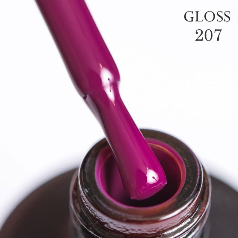 Гель-лак GLOSS 207 (вишневий), 11 мл