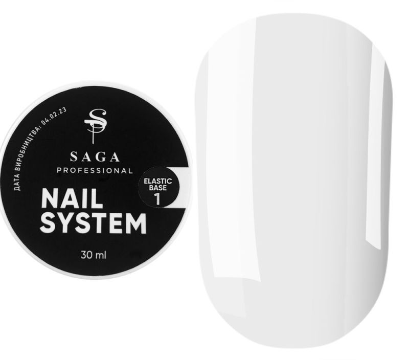 SAGA professional Base Elastic 01 (молочный), 30 мл