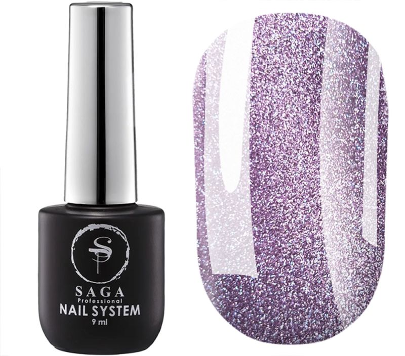 SAGA professional гель лак CAT SHINE 05 (фиолетовый), 9 мл