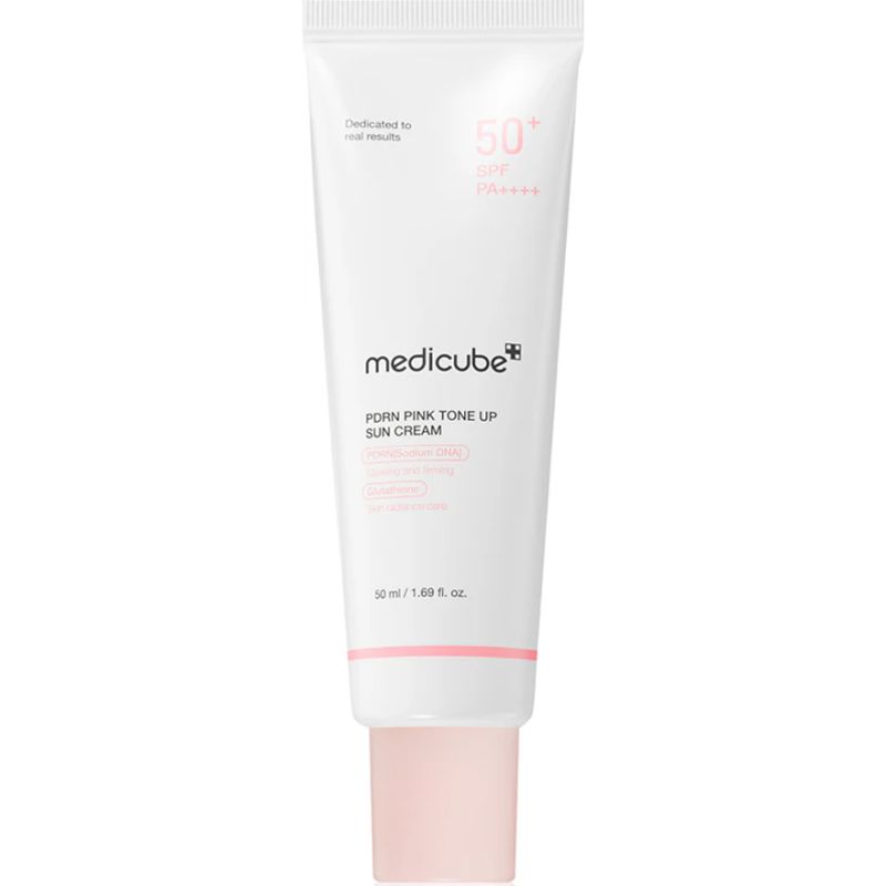 Medicube Солнцезащитный тонирующий крем с полинуклеотидами PDRN Pink Tone Up Sun Cream SPF50+ PA++++, 50 мл