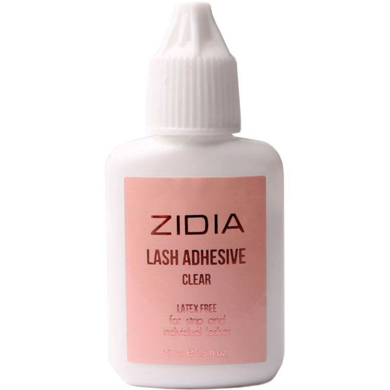 ZIDIA Latex Free Glue - клей для накладных ресниц и пучков (прозрачный), 15 мл