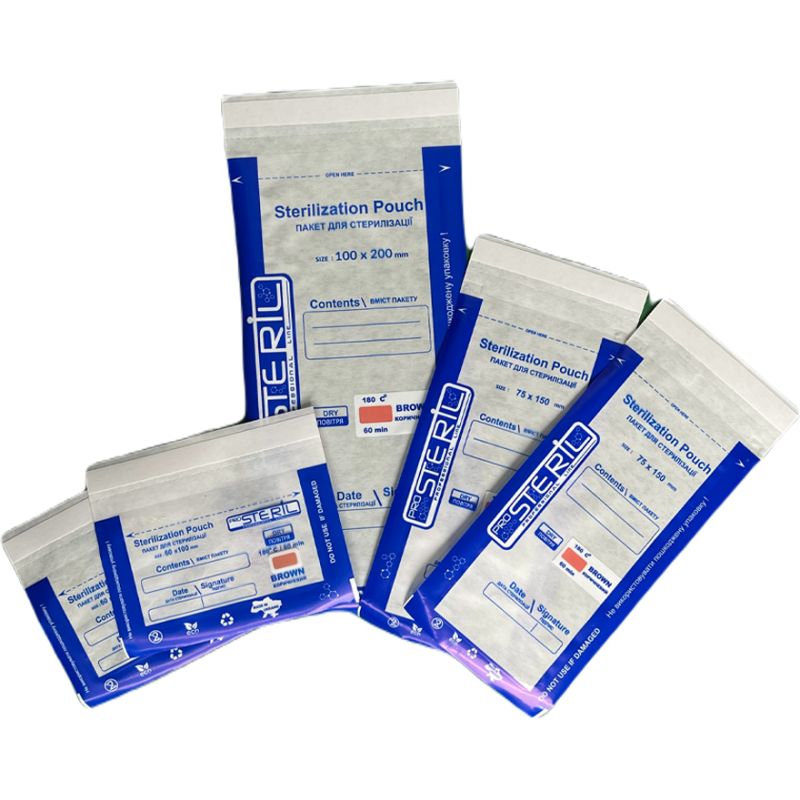 ProSteril Air sterilization kraft bags, transparent 75x150 mm, 100 pcs/pack