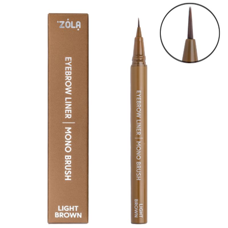 ZOLA Лайнер для брів з моно-пензлем Light Brown