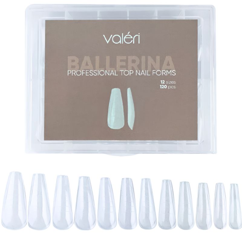 Valeri Верхні форми для нарощування Top Nail Forms Balerine (120 шт)