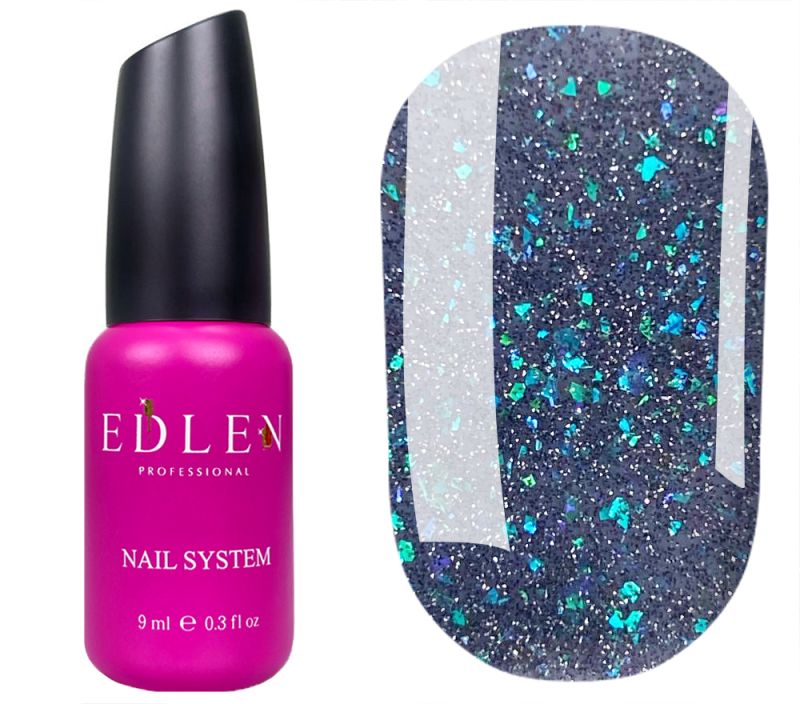 Edlen Base for nails Cover base Flash 55 (reflective dark grey), 9 ml