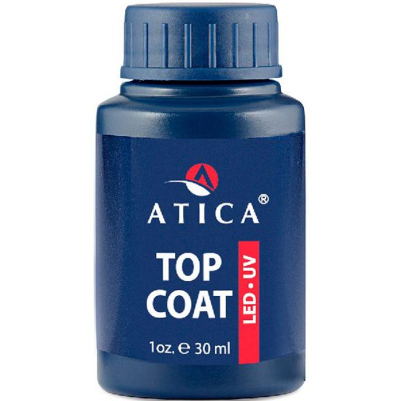 Top coat Atica for gel polish, 30 ml