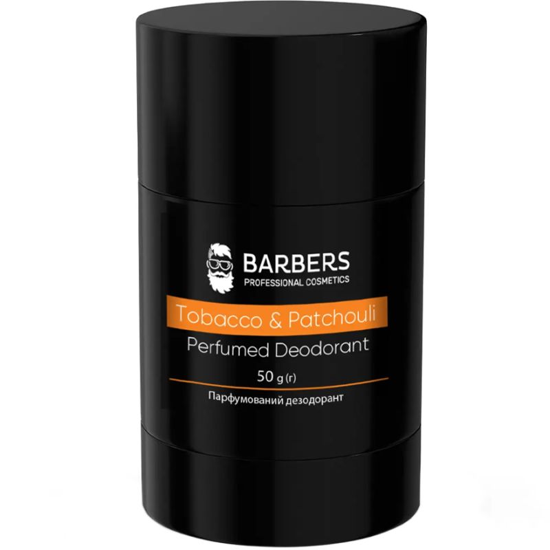 BARBERS Дезодорант парфюмированный Tobacco & Patchouli, 50 г
