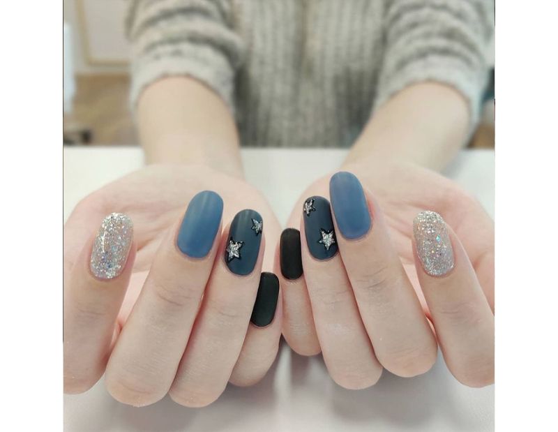 Гель-лак CND Shellac Indigo Frock (темний сіро-блакитний з ледве-помітним мікроблиском), 7,3 мл