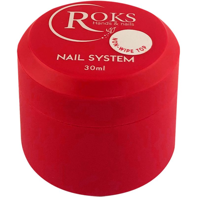 Roks Top for nails without sticky layer Top no wipe, 30 ml
