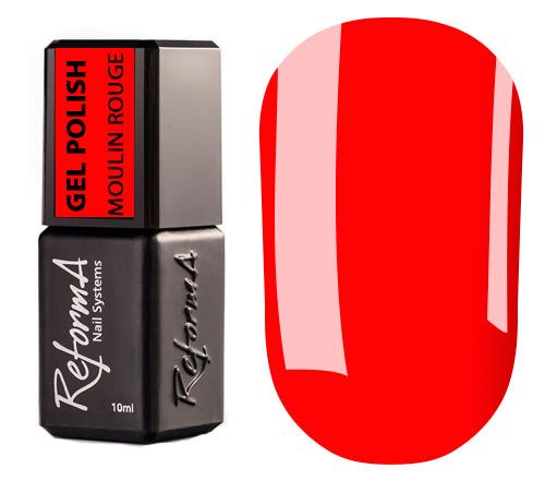 Reforma Gel Polish, Moulin Rouge, Neon Red, 10 ml