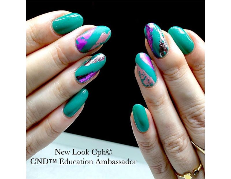 Гель-лак CND Shellac, Art Basil (зелений з мікроблиском), 7,3 мл