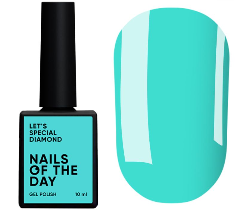 Nails Of The Day Gel polish Let's special Diamond (azure), 10 ml