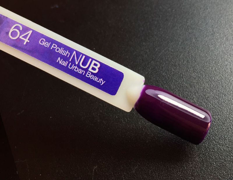 Гель-лак NUB 064 Crestaire (глибокий темно-ліловий, емаль), 8 мл