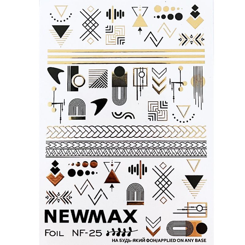NewMax Slider design NF-25 (gold, geometry)