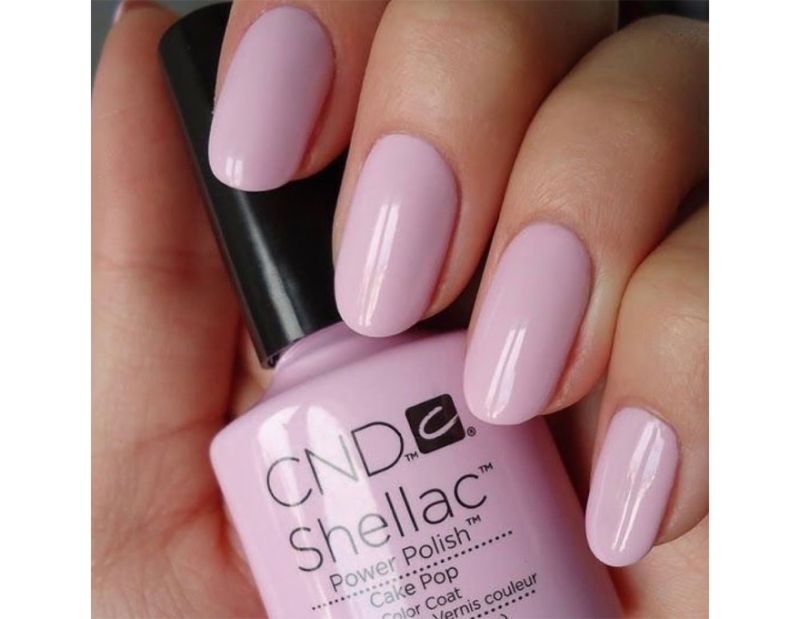 CND Гель-лак для нігтів Shellac Cake Pop (ніжно-рожево-ліловий, емаль), 7,3 мл