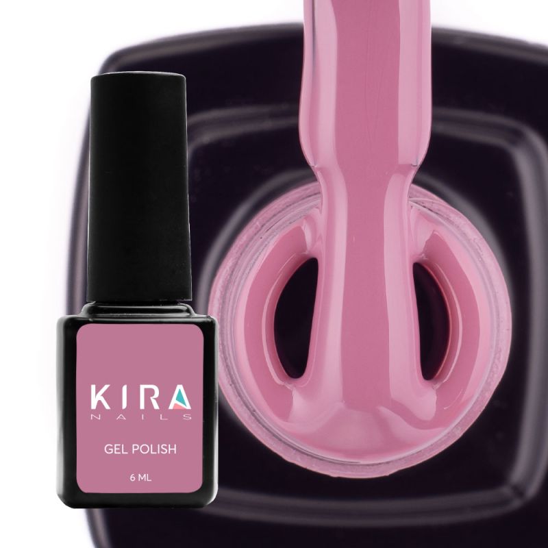 Kira Nails gel varnish No. 092 (dark lilac, enamel), 6 ml