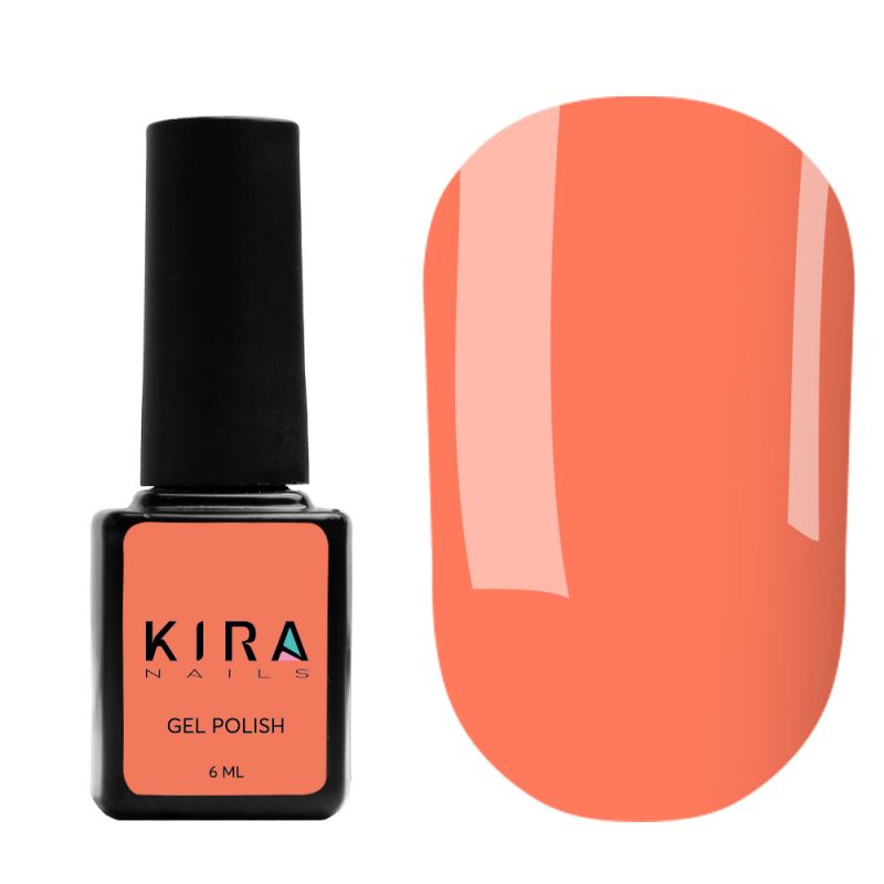 Kira Nails gel varnish No. 019 (carrot, neon), 6 ml
