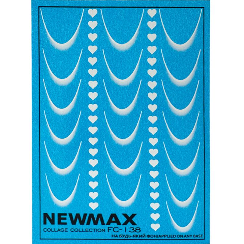 NewMax Slider design FC-138 (for jacket with hearts, blue background)
