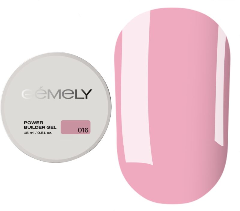  GÉMELY ex GA&MA Гель для нігтів Power Builder gel 016, 15 мл