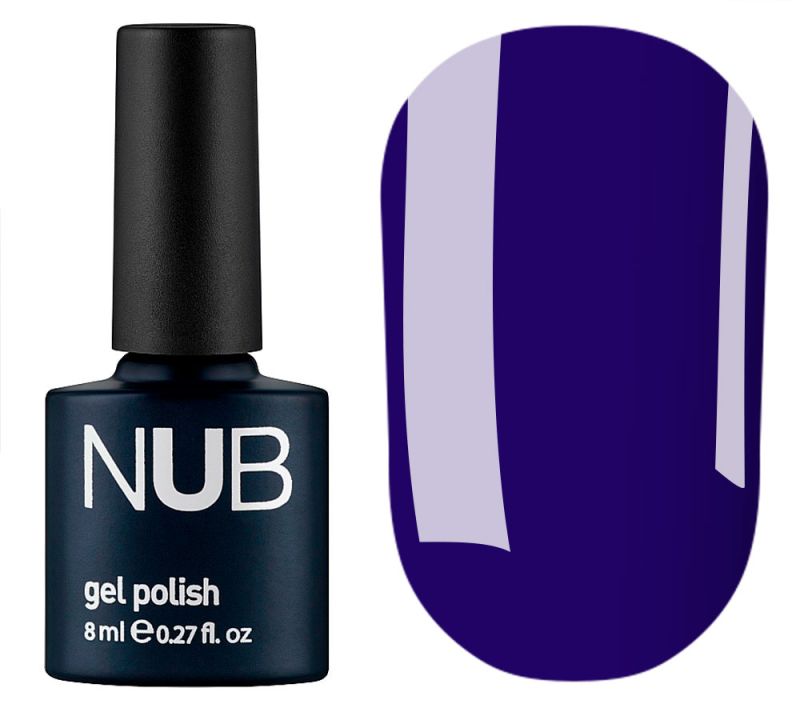 NUB 036 Babydoll gel varnish (dark blue, enamel), 8 ml