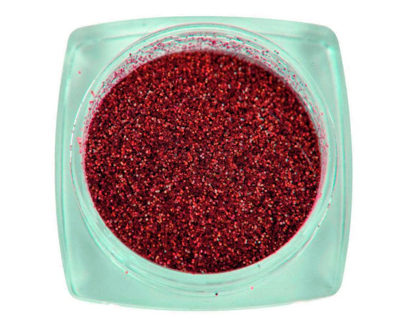 Komilfo spangles 037, size 0.08 mm, (red) E2.5 g