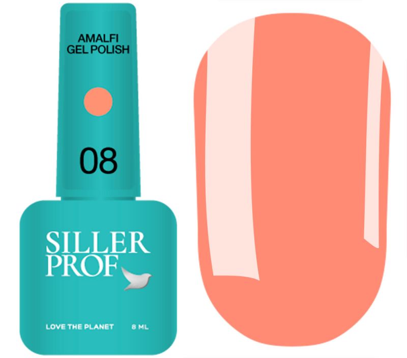 Siller gel varnish No. 037 (warm red, enamel), 8 ml