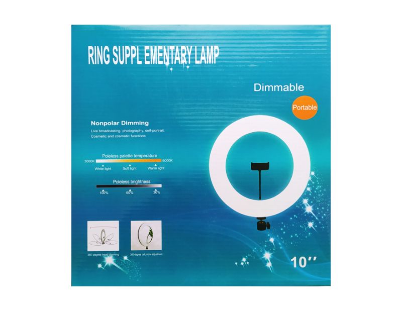LED ring with phone holder