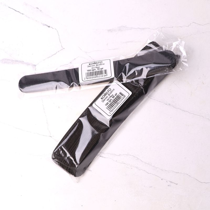 Komilfo replacement abrasive for files 17.8 cm / 150 grit, 10 pcs.