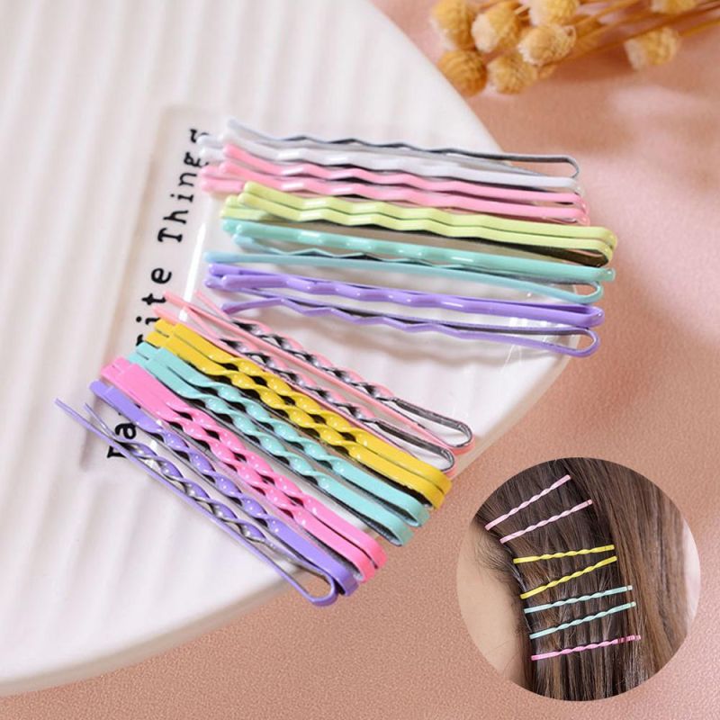 Multicolored invisible shoes No. 2, 5.5 cm wavy (10 pcs)