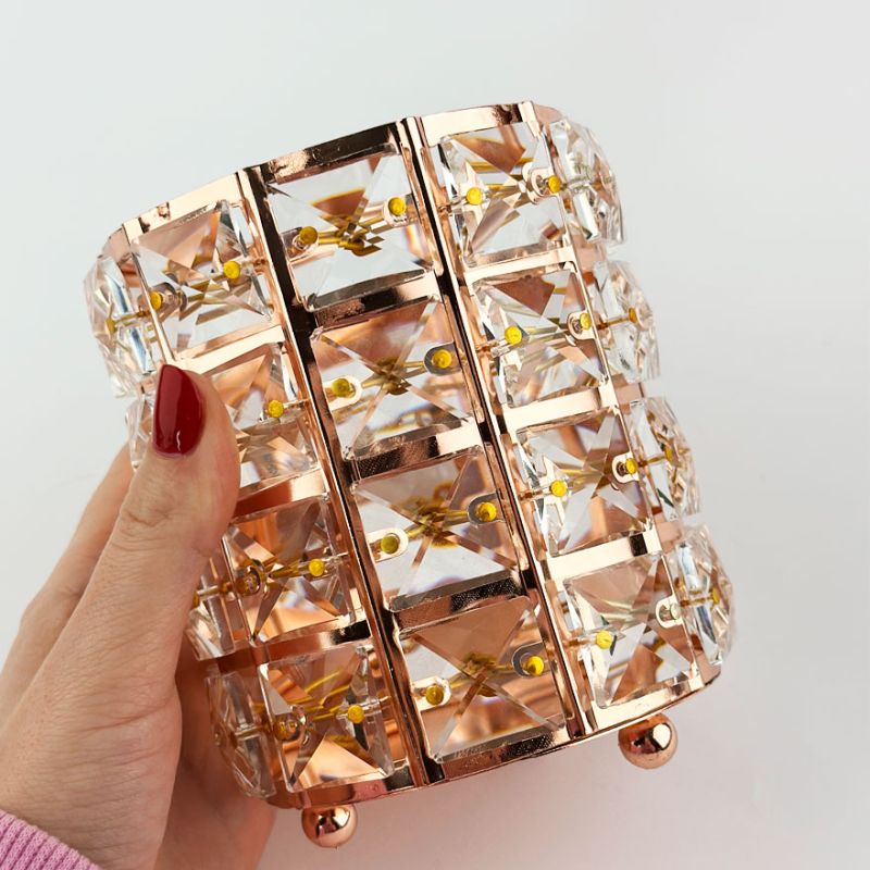 Stand-glass "Crystal" for brushes and files, metal, gold