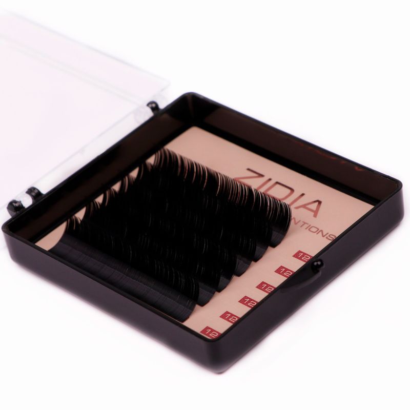 ZIDIA Premium Lash Extensions - ресницы для наращивания (6 лент) С0,1 х 12 мм