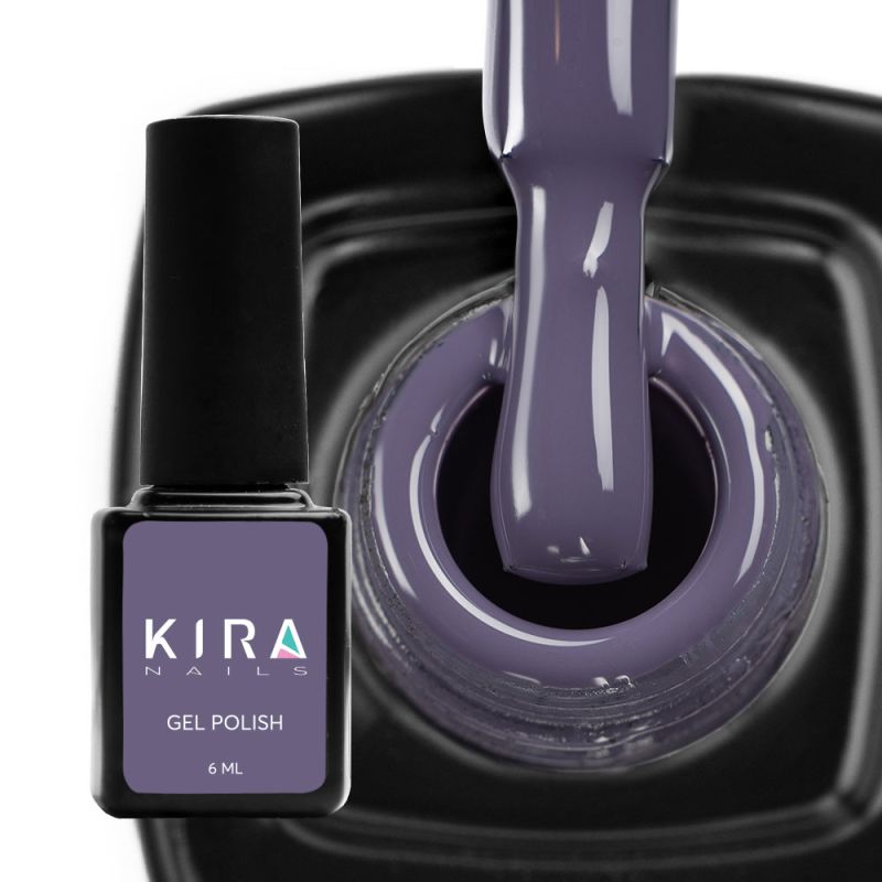 Kira Nails gel varnish No. 159 (muted gray-blue, enamel), 6 ml