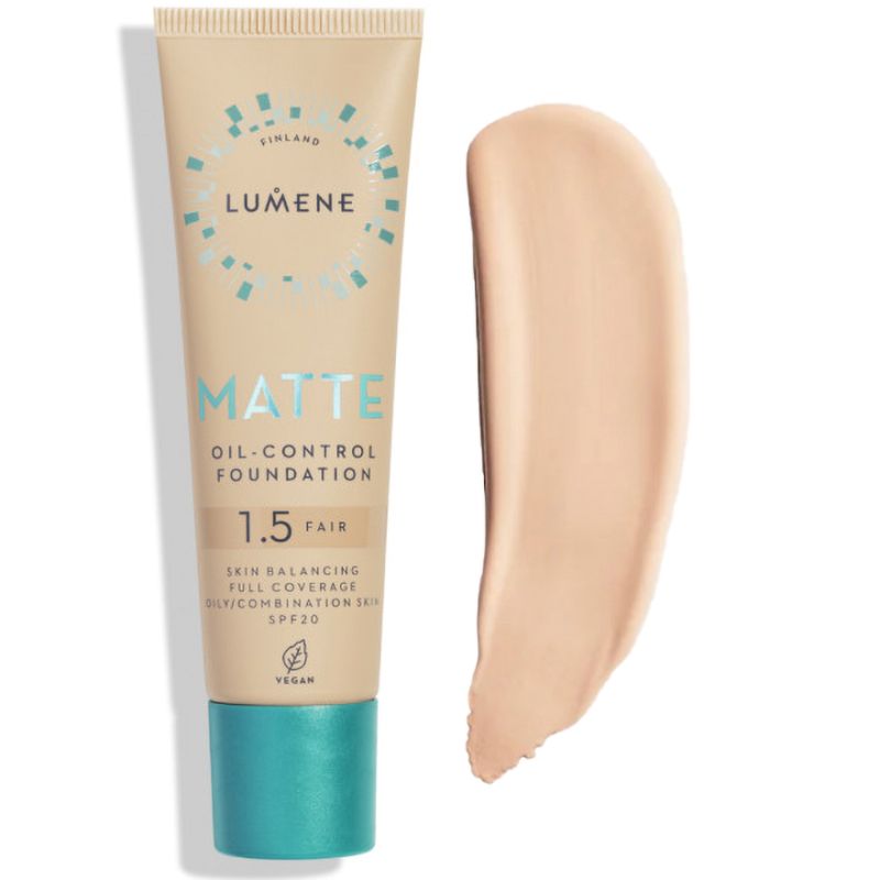 LUMENE Тональная основа MATTE SPF 20 матирующая №1,5 Fair, 30 мл