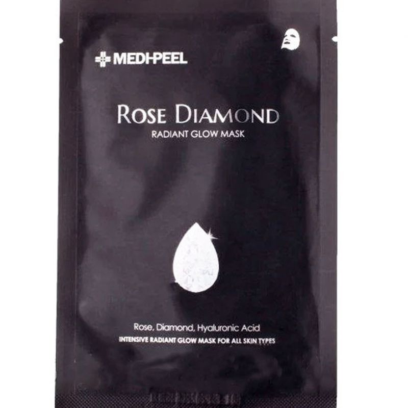 MEDI-PEEL Rose Diamond Radiant Glow Mask 1ea, Rose Diamond Powder Mask, 25 ml