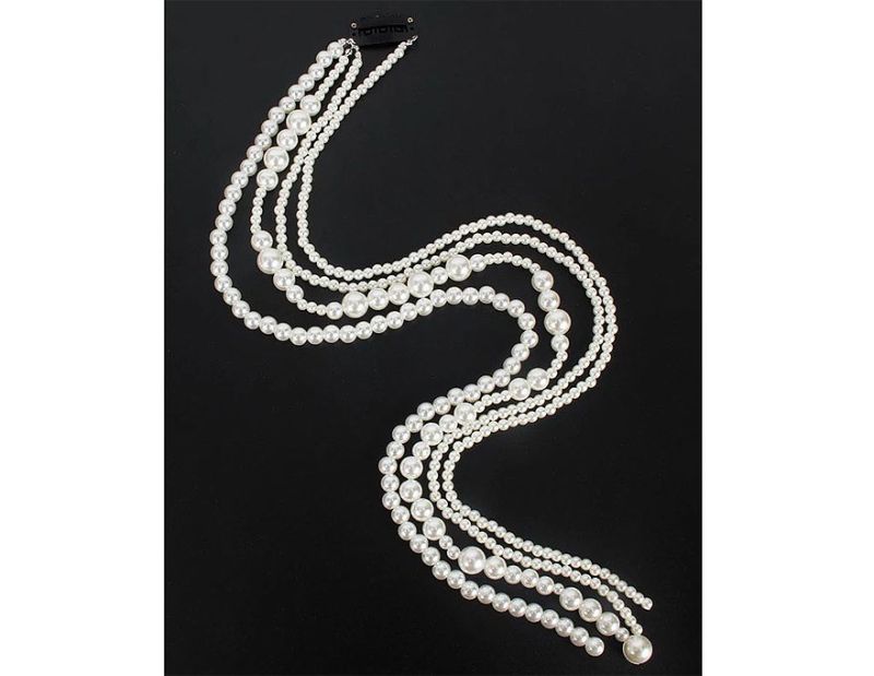 Pearls on a hairpin (4 ribbons) 1120С