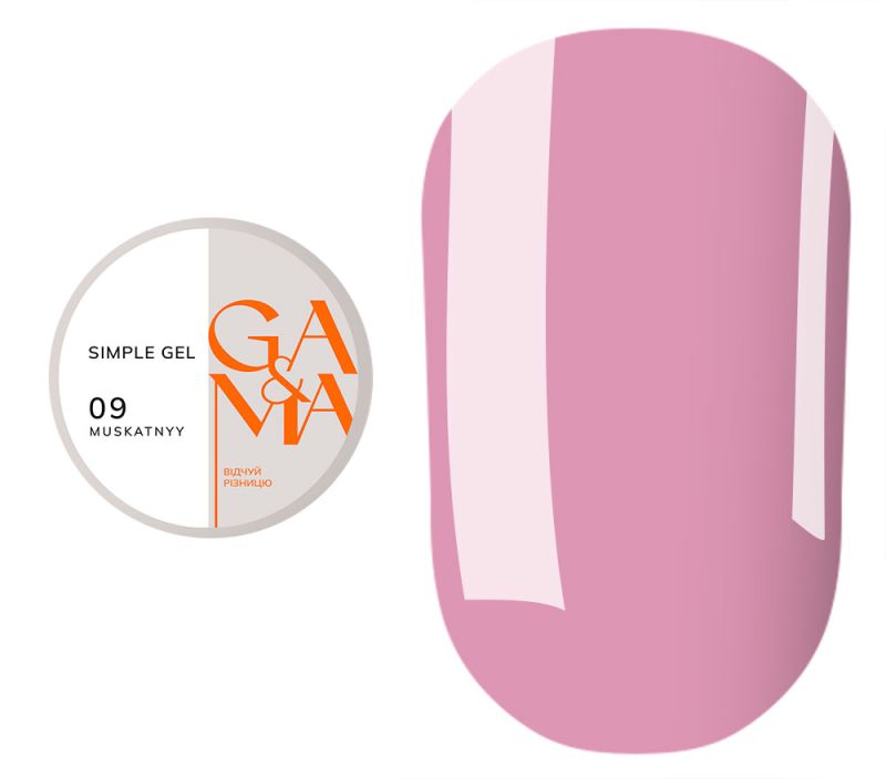 GA&MA Gel sample Simple gel 009 Muskatnyy, 15 ml