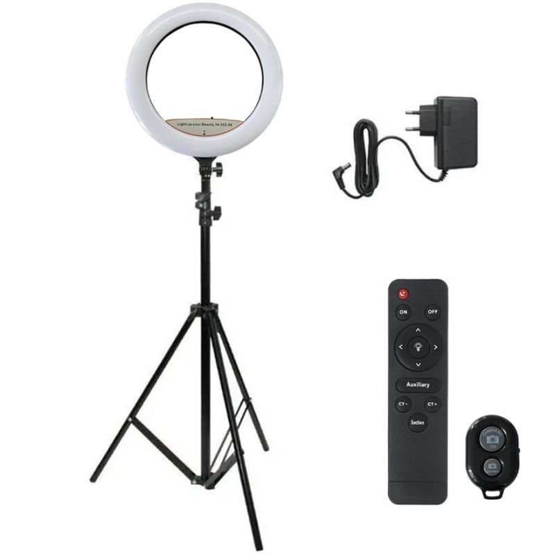 Ring lamp Soft Ring Light RL-14 Inch (3 mounts + remote control + tripod + bag) ring diameter 36 cm (1 month warranty)