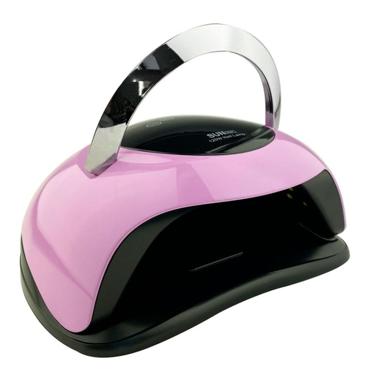 Универсальная UV LED лампа с ручкой SUN BQ-5T 120 Вт (Pink)